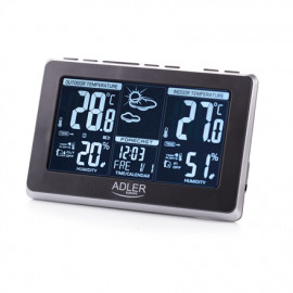 Adler | Black | White Digital Display | Weather station | AD 1175