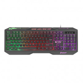 Fury HELLFIRE 2 Gaming keyboard RGB LED light RU Wired Black 1.45 m