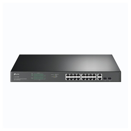 TP-LINK | Switch | TL-SG1218MP | Unmanaged | Rackmountable | 10/100 Mbps (RJ-45) ports quantity 18 | SFP ports quantity 2 | P...