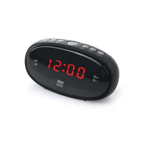 New-One | CR100 | Alarm function | Black | Clock-radio