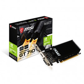 MSI GT 710 2GD3H LP NVIDIA 2 GB GeForce GT 710 DDR3 PCI Express 2.0 x16 (uses x8) HDMI ports quantity 1 Memory clock speed 16...