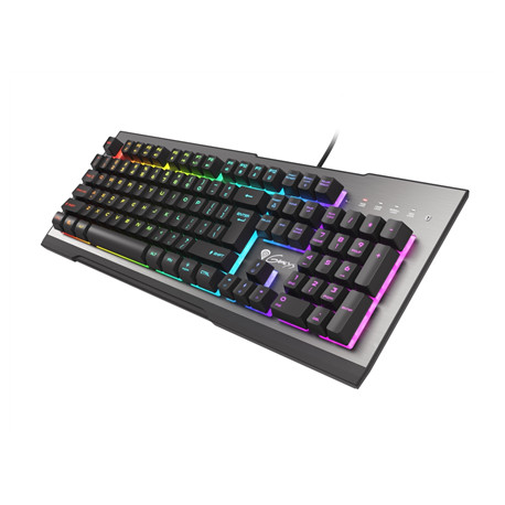 Genesis | Rhod 500 | Gaming keyboard | RGB LED light | US | Silver/Black | Wired | m