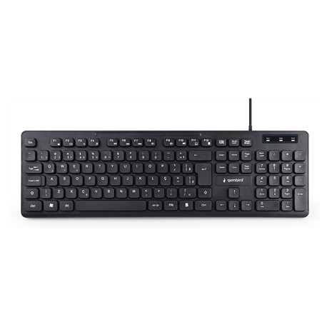 Gembird | Multimedia Keyboard | KB-MCH-04 | Multimedia | Wired | US | Black | g