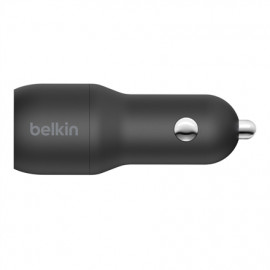 Belkin Dual USB-A Car Charger 24W BOOST CHARGE Black