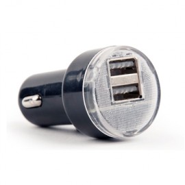 Gembird 2-port USB car charger EG-U2C2A-CAR-02 Black