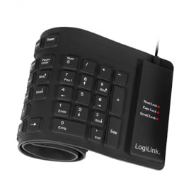 Logilink Flexible waterproof Keyboard USB + PS/2 ID0019A Flexible keyboard