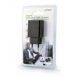 EnerGenie | EG-U2C2A-03-BK | 2-port universal USB charger