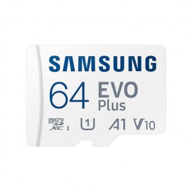 Samsung microSD Card EVO PLUS 64 GB MicroSDXC Flash memory class 10 SD adapter