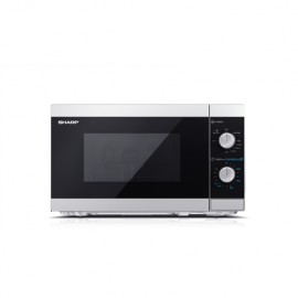 Sharp | YC-MG01E-S | Microwave Oven with Grill | Free standing | 800 W | Grill | Silver