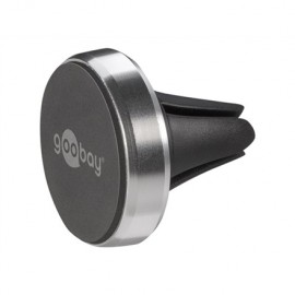 Goobay | Magnetic mount Metal Slim Design for smartphones (35mm) | 38685 | Black/Silver | Magnetic holder is suitable for alm...