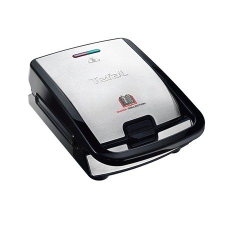 TEFAL | SW854D | Sandwich Maker | 700 W | Number of plates 4 | Number of pastry 2 | Diameter cm | Black/Stainless steel