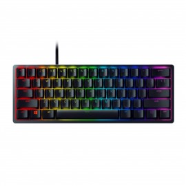 Razer Huntsman Mini Gaming keyboard 60% form factor Doubleshot PBT keycaps with side-printed secondary functions RGB LED ligh...
