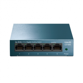 TP-LINK | Desktop Network Switch | LS105G | Unmanaged | Desktop | 1 Gbps (RJ-45) ports quantity | SFP ports quantity | PoE po...
