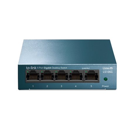 TP-LINK | Desktop Network Switch | LS105G | Unmanaged | Desktop | 1 Gbps (RJ-45) ports quantity | SFP ports quantity | PoE po...