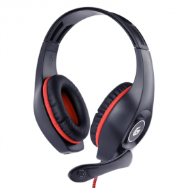 Gembird Gaming headset with volume control GHS-05-R Built-in microphone Red/Black Wired Over-Ear 3.5 mm 4-pin