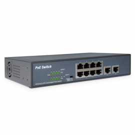 Digitus 8-port Fast Ethernet PoE Switch + 2-Port Uplink DN-95323-1 10/100 Mbps (RJ-45)