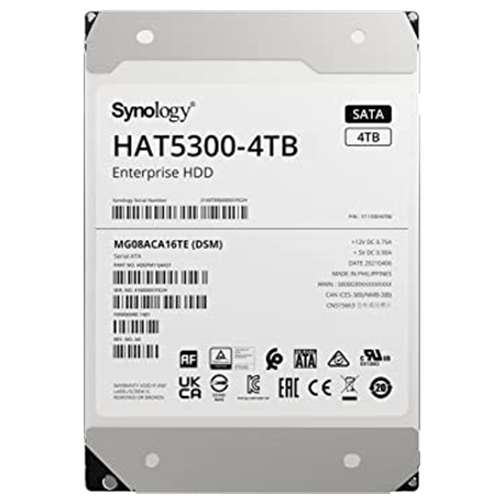 Synology | Hard Drive | HAT5300-4T | 7200 RPM | 4000 GB | MB