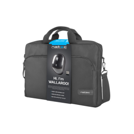 Natec Laptop Bag Wallaroo 15.6 with Wireless Mouse NTO-1304 Black