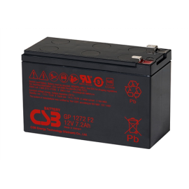 CSB Battery Valve Regulated Lead Acid Battery GP1272F2 7.2 Ah
