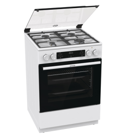 Gorenje | Cooker | GK6C4WF | Hob type Gas | Oven type Electric | White | Width 60 cm | Grilling | Depth 60 cm | 71 L