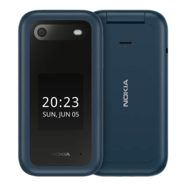 Nokia | 2660 Flip | Blue | 2.8 " | TFT LCD | 240 x 320 | Unisoc | 0.128 GB | Dual SIM | Nano-SIM | Yes | Main camera 0.3 MP |...