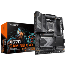 Gigabyte | X670 GAMING X AX 1.0 M/B | Processor family AMD | Processor socket AM5 | DDR5 DIMM | Memory slots 4 | Supported ha...