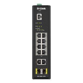 D-LINK DIS-200G-12PS L2 Managed Industrial Switch with 10 10/100/1000Base-T and 2 1000Base-X SFP ports | D-Link | Switch | DI...