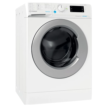 INDESIT | BDE 76435 9WS EE | Washing machine with Dryer | Energy efficiency class D | Front loading | Washing capacity 7 kg |...