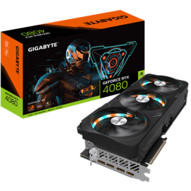 Gigabyte GV-N4080GAMING OC-16GD 1.0 NVIDIA 16 GB GeForce RTX 4080 GDDR6X PCI-E 4.0 HDMI ports quantity 1 Memory clock speed 2...