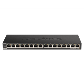 D-Link | 16-Port Gigabit Desktop Switch | DGS-1016S | Unmanaged | Desktop | 10/100 Mbps (RJ-45) ports quantity | 1 Gbps (RJ-4...