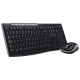 Logitech | MK270 | Keyboard and Mouse Set | Wireless | Mouse included | Batteries included | US | Black