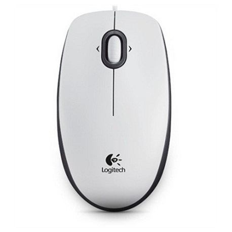 Logitech | B100 | Portable Optical Mouse | White