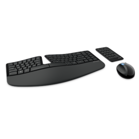 Microsoft L5V-00021 Sculpt Ergonomic Desktop Bundle Multimedia Wireless Keyboard Mouse included Separate Numpad Batteries inc...