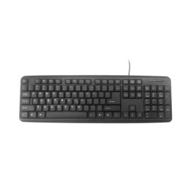 Gembird KB-U-103-RU Standard Wired Full size 104-keys standard keyboard EN/RU 1.4 m Black 424 g