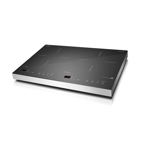 Caso | Free standing table hob | S-Line 3500 | Number of burners/cooking zones 2 | Sensor-Touch | Black | Induction