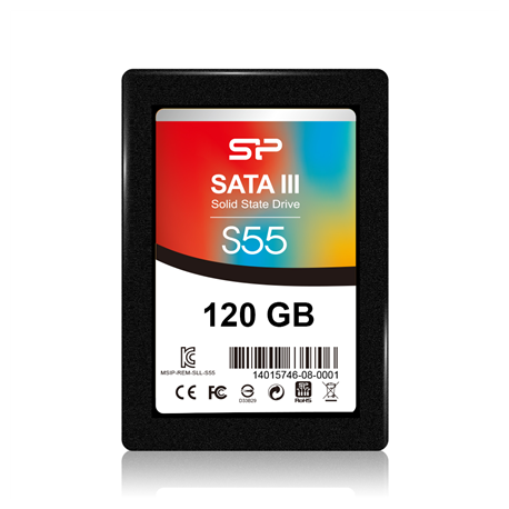 Silicon Power | Slim S55 | 120 GB | SSD interface SATA | Read speed 550 MB/s | Write speed 420 MB/s