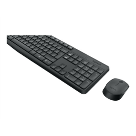 Logitech MK235 Keyboard and Mouse Set Wireless Mouse included Batteries included US Black 475 g