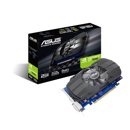 Asus | PH-GT1030-O2G | NVIDIA | 2 GB | GeForce GT 1030 | GDDR5 | DVI-D ports quantity 1 | HDMI ports quantity 1 | PCI Express...