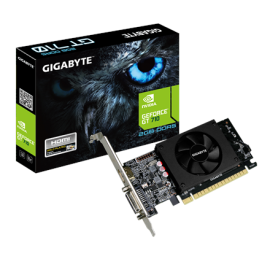 Gigabyte | Low Profile | NVIDIA | 2 GB | GeForce GT 710 | GDDR5 | Cooling type Active | HDMI ports quantity 1 | PCI Express 2...
