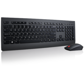 Lenovo | Professional | Professional Wireless Keyboard and Mouse Combo - US English with Euro symbol | Keyboard and Mouse Set...