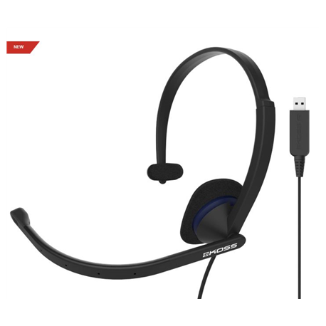 Koss | CS195 USB | Headphones | Wired | On-Ear | Microphone | Black