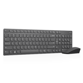 Lenovo Professional Ultraslim Wireless Combo Keyboard and Mouse Grey