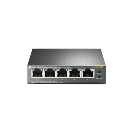 TP-LINK | Switch | TL-SG1005P | Unmanaged | Desktop | 1 Gbps (RJ-45) ports quantity 5 | PoE ports quantity 4 | Power supply t...