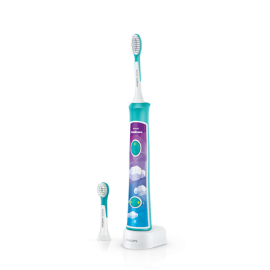 Philips | HX6322/04 | Sonic Electric toothbrush | Rechargeable | For kids | Number of brush heads included 2 | Number of teet...