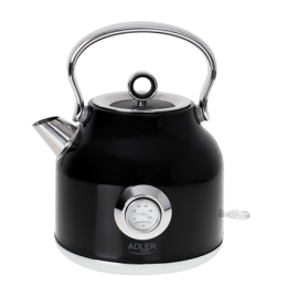 Adler Kettle with a Thermomete AD 1346b Electric 2200 W 1.7 L Stainless steel 360° rotational base Black