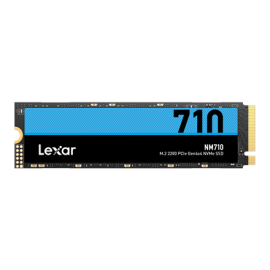 Lexar M.2 NVMe SSD NM710 2000 GB SSD form factor M.2 2280 SSD interface PCIe Gen4x4 Write speed 4500 MB/s Read speed 4850 MB/s