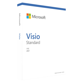 Microsoft Visio Std 2021 Windows D86-05954 Medialess English
