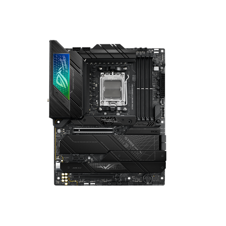 Asus | ROG STRIX X670E-F GAMING WIFI | Processor family AMD | Processor socket AM5 | DDR5 DIMM | Memory slots 4 | Supported h...