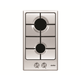 Simfer | H3.200.VGRIM | Hob | Gas | Number of burners/cooking zones 2 | Rotary knobs | Stainless steel