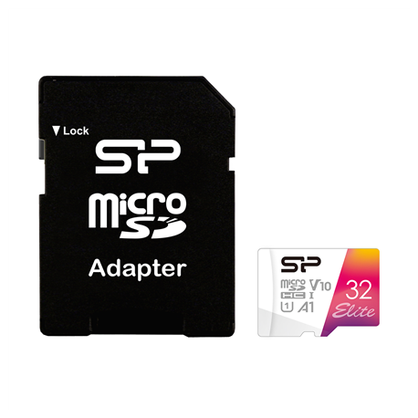 Silicon Power | microSDHC UHS-I Memory Card | Elite | 32 GB | microSDHC/SDXC | Flash memory class 10
